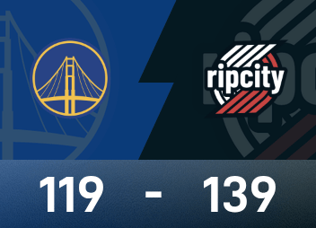 NBA戰報：楊瀚森2分1板2帽，拓荒者139-119勇士